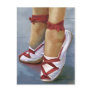 The canvas shoes postcard