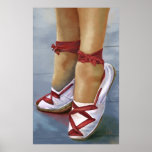 The canvas shoes print