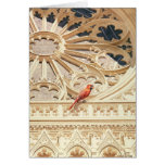 "The Cardinal" Church & Bird Watercolor