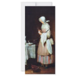 The Caring Maid By Chardin Jean-Baptiste Siméon (B Full Color Rack Card