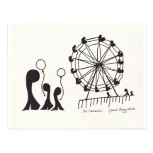 The Carnival by Janel Bragg Post Cards