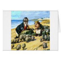 The Carpenter and Walrus Consider Oysters Card