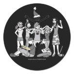 The Cast Shot - B/W stickers