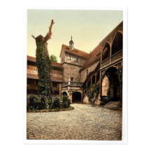 The Castle court, Nuremberg, Bavaria, Germany rare Post Card
