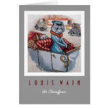 The Cat Chauffeur Greeting Cards