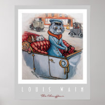 The Cat Chauffeur Print