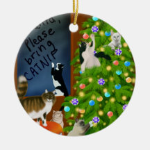 The Cat Family Christmas Ornament
