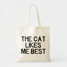 The Cat Likes Me Bags