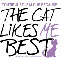 The Cat Likes Me Best Cut Outs