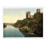The cathedral and castle from the bridge, Durham, Postcard