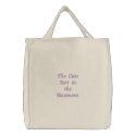 The Cats Fart in the Basement. embroidered bags