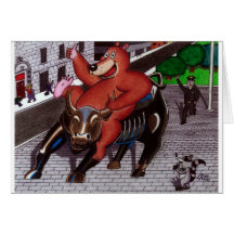 The Champion of Wall Street Greeting Card