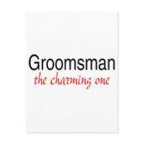 The Charming One (Groomsman) Postcards