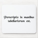 The check is in the mail. mousepads