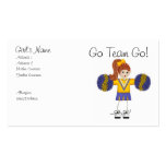 The Cheerleader Mummy Cards business cards