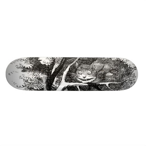 The cheshire cat custom skate board