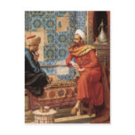 The Chess Game in detail postcard