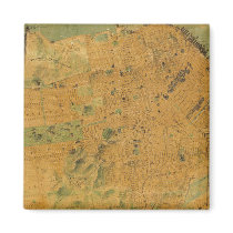 The Chevalier  Map of San Francisco Refrigerator Magnets