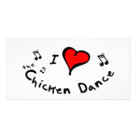 the Chicken Dance I Heart-Love Gift photo cards