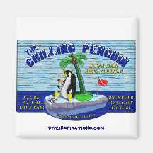 The Chilling Penguin Magnet