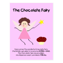 The Chocolate Fairy Postcard