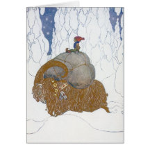 The Christmas Goat - Julbok by John Bauer Greeting Cards