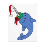 The Christmas Narwhal Post Card