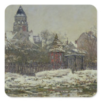 The Church at Vetheuil, 1879 Square Sticker