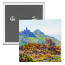 The Church Varengeville Gorge Les Moutiers Pinback Buttons
