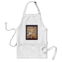 The Circus by Georges Seurat, Vintage Pointillism Aprons