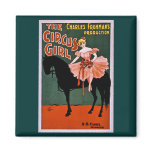 The Circus Girl 1897 Fridge Magnets