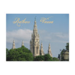 The City Hall (Rathaus) of Vienna (Wien), Austria postcards
