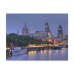 The City of London at dusk postcards