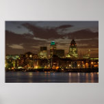 The City of London at night posters