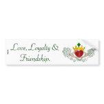 The Claddagh (Full Colour) bumper stickers