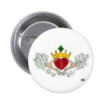 The Claddagh (Full Colour) Buttons