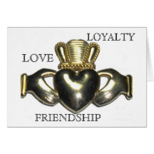 The Claddagh version2 saying inside/back of card