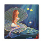The Clamshell Mermaid - Art Magnet