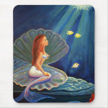 The Clamshell Mermaid - Mouse Pad