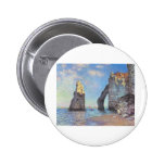 The Cliffs at Etretat - Claude Monet Button