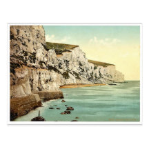 The Cliffs, Dover, England classic Photochrom Postcard