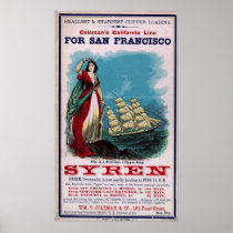 The Clipper Ship - Syren Posters