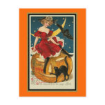 The Clock Striking Midnight Postcard