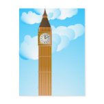 The Clock tower & Big Ben Post Card