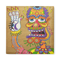 The Clown is a Wiseman in Disguise  Refrigerator Magnets