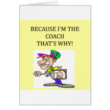 the coach is in charge card