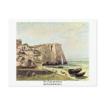 The Coast Of Etretat By Courbet Gustave postcards