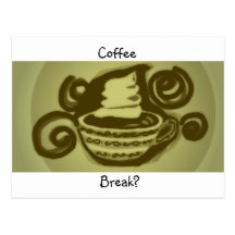The coffeehouse post card