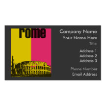 The Coliseum in Rome Business Card Templates