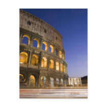 the Colosseum ampitheatre illuminated at night Postcards